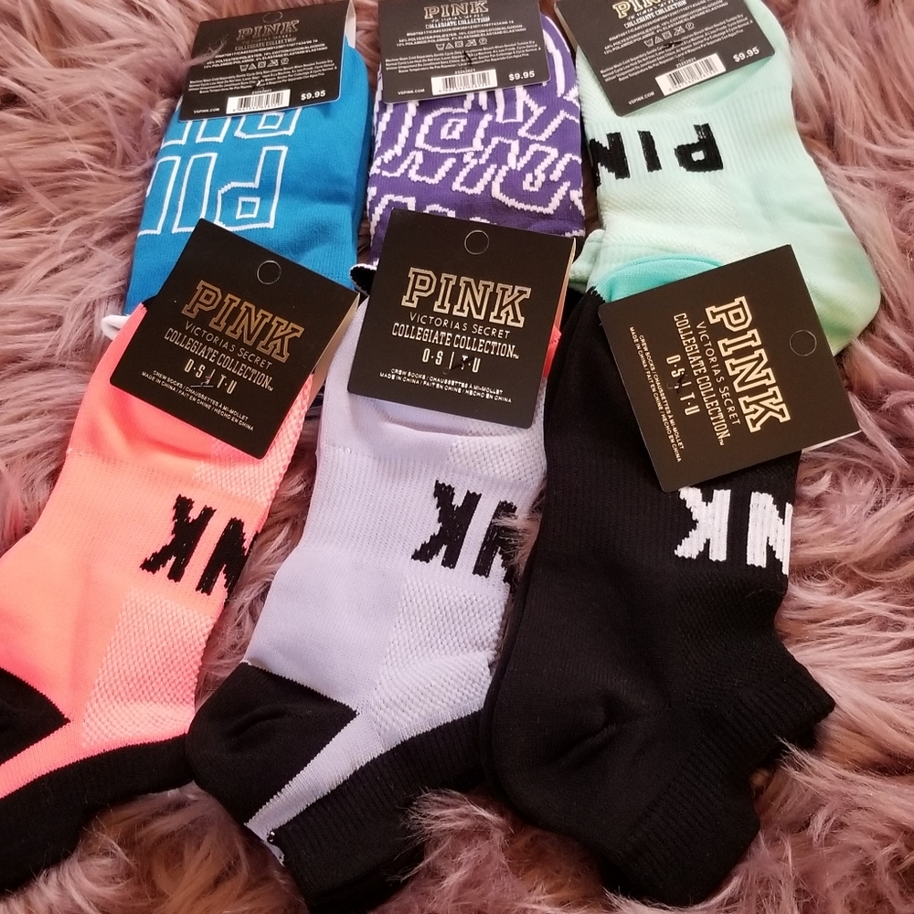 Vs pink socks new 6 pairs
